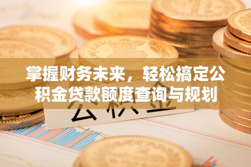 嵩县掌握财务未来，轻松搞定公积金贷款额度查询与规划