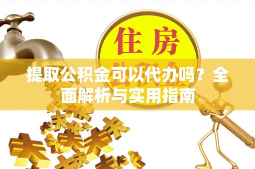嵩县提取公积金可以代办吗？全面解析与实用指南