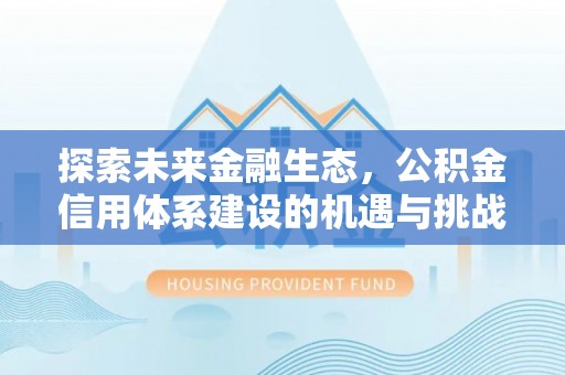 嵩县探索未来金融生态，公积金信用体系建设的机遇与挑战