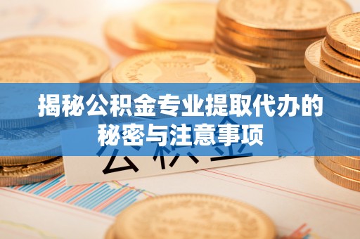嵩县揭秘公积金专业提取代办的秘密与注意事项