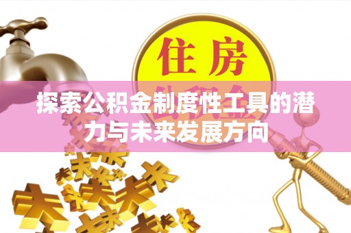 嵩县探索公积金制度性工具的潜力与未来发展方向