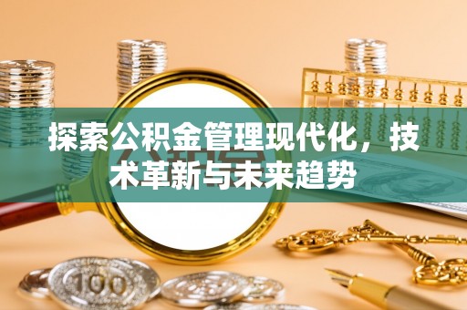 嵩县探索公积金管理现代化，技术革新与未来趋势