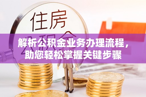 嵩县解析公积金业务办理流程，助您轻松掌握关键步骤