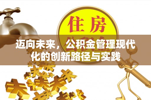 嵩县迈向未来，公积金管理现代化的创新路径与实践