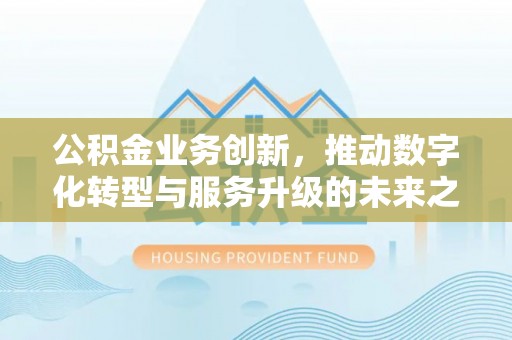嵩县公积金业务创新，推动数字化转型与服务升级的未来之路