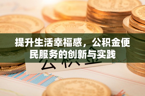 嵩县提升生活幸福感，公积金便民服务的创新与实践