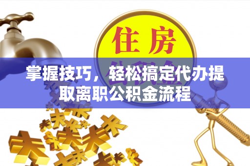 嵩县掌握技巧，轻松搞定代办提取离职公积金流程
