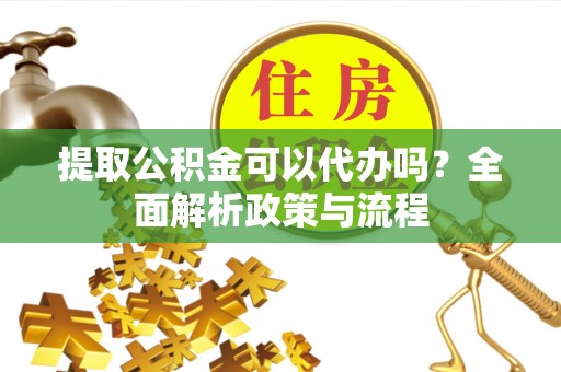 嵩县提取公积金可以代办吗？全面解析政策与流程