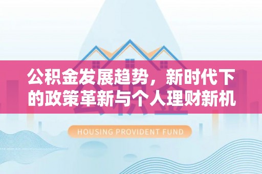 嵩县公积金发展趋势，新时代下的政策革新与个人理财新机遇