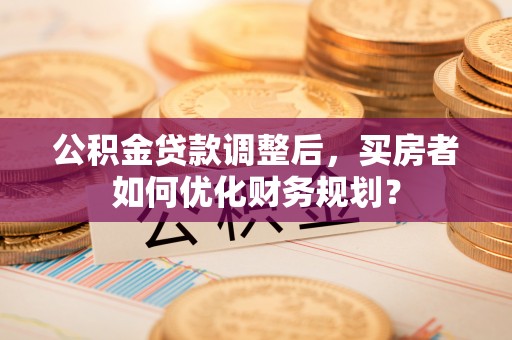 嵩县公积金贷款调整后，买房者如何优化财务规划？