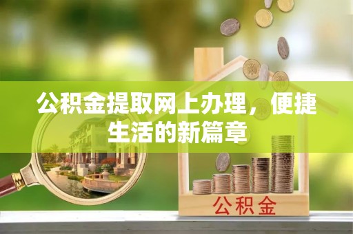 嵩县公积金提取网上办理，便捷生活的新篇章
