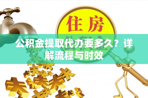 嵩县公积金提取代办要多久？详解流程与时效