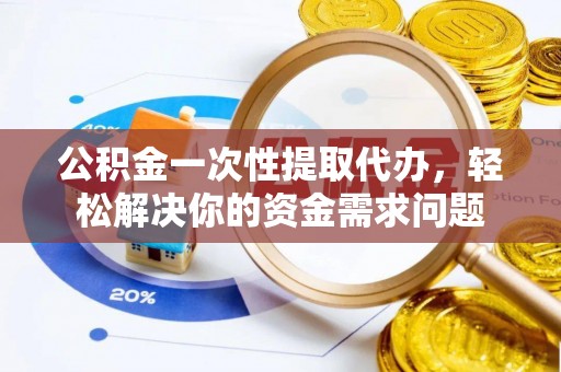 嵩县公积金一次性提取代办，轻松解决你的资金需求问题