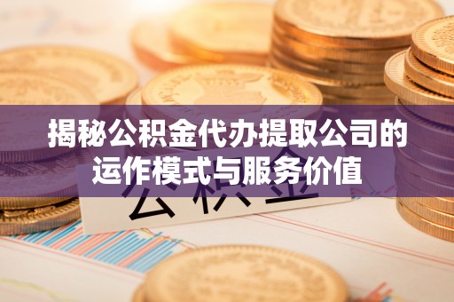 嵩县揭秘公积金代办提取公司的运作模式与服务价值