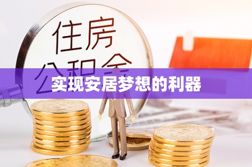 嵩县实现安居梦想的利器