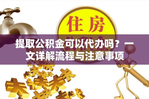 嵩县提取公积金可以代办吗？一文详解流程与注意事项