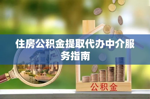 嵩县住房公积金提取代办中介服务指南