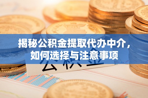 嵩县揭秘公积金提取代办中介，如何选择与注意事项